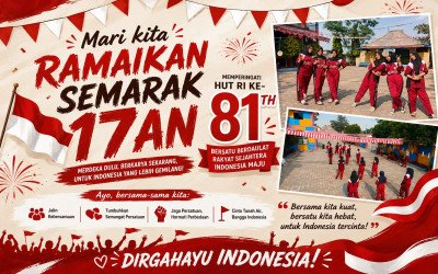 Semarak HUT RI ke-81, Siswa dan Guru SMK Grafika Ikuti Beragam Lomba Kebersamaan