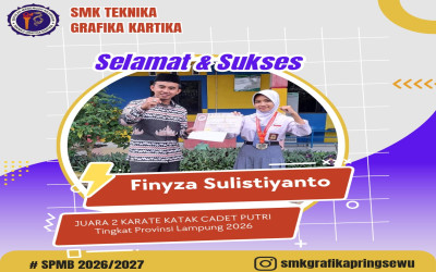 Siswi SMK Teknika Grafika Kartika Raih Juara 2 Karate Tingkat Provinsi Lampung 2026