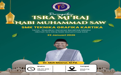 SMK Teknika Grafika Kartika Gelar Peringatan Isra Mi’raj Nabi Muhammad SAW