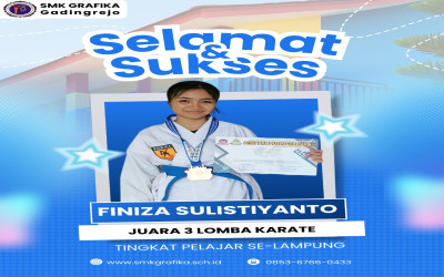 Siswa SMK Grafika Gadingrejo Raih Juara 3 Lomba Karate Tingkat Provinsi